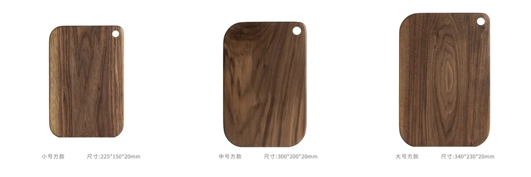 Hot Sale Irregular Shape Black Walnut Cutting Board Sushi Cutting Board