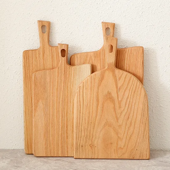 Organic Rectangle Oak Wood Cutting Board for Kitchen