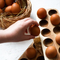 Rustic Farmhouse Stackable Wooden Egg Holder for 12 Fresh Eggs