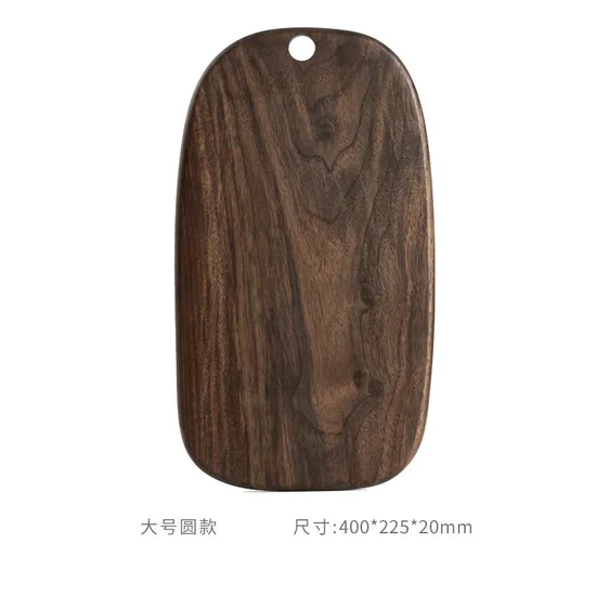 2 PCS Walnut Wood Chopping Board Set for Kitchen