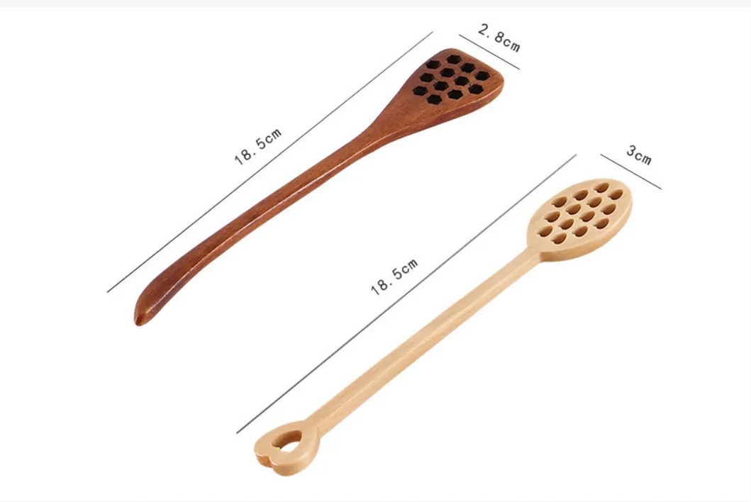Long Handle Coffee Stirring Spoon Honey Wooden Spoon Wooden Mixing Stick