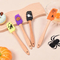 Wholesale Halloween Style Printed Silicone Cake and Cream Baking Spatula with Wooden Handle