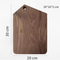 Black Walnut Wood Chopping Board Cutting Blocks Serving Plate Bread Pizza Tray