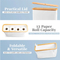 White Color Bathroom Toilet Paper Storage Basket