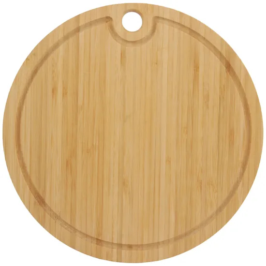 Eco-Friendly Round Bamboo Cutting Board for Meat and Vegetables