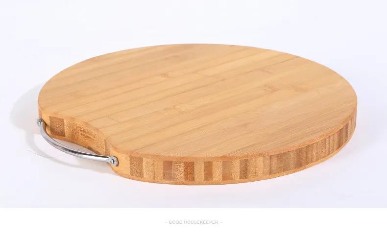 3 Cm Thick Round Bamboo Cutting Board Butcher Chopping Board
