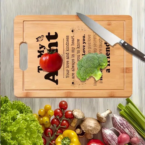 Premium Natural Custom Branding Bamboo Cutting Board with Oil Finish