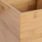Creative Square Bamboo Trash Can /Office Wastebasket / Living Room and Bathroom Trash Can