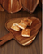 Handmade Mush-Room Shaped Acacia Wood Serving Plate with Unique Carvings