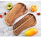 Elegant Acacia Wood Dinner Plate Set for Modern Dining