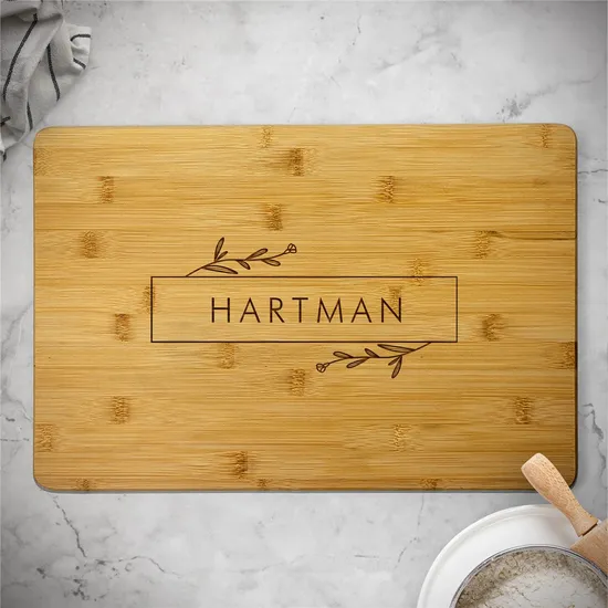 Kitchen Tools Rectangle Custom Bamboo Vegetable Chopping Board Cutting Board with Lasering Logo