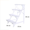 4-Layer Ladder Style Wooden Flower Rack Flower Shelf for Garden and Living Room