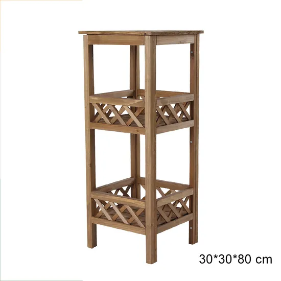 Multi-Layer Storage Garden Holder Display Shelf Wooden Plant Stand for Balcony Corridor Garden