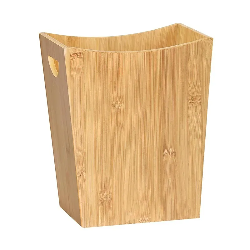 Environment - Friendly Bamboo Trash Can for Kitchen
