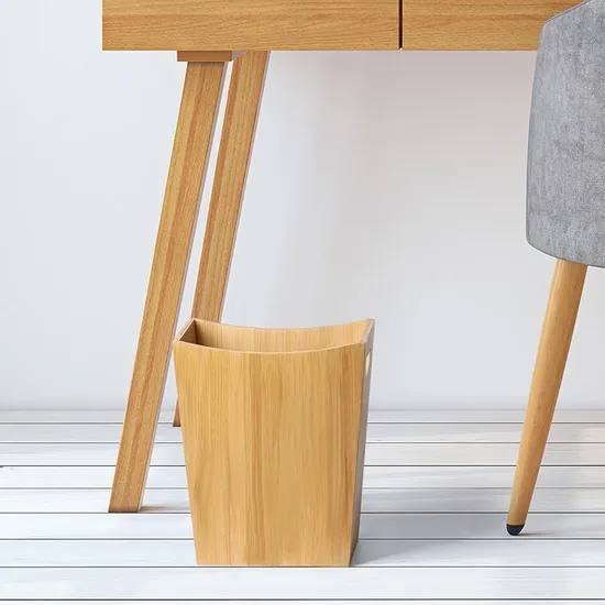 Environment - Friendly Bamboo Trash Can for Kitchen