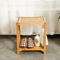 Waterproof Bamboo Bathroom Storage Stool Bath Stool Shoe-Changing Stool