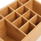 Custom Multi-Purpose Compact Bamboo Desktop Organizer Storage Box for Jewelry & Cosmetics