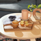 Wholesale Large Acacia Wood Cheese Cutting Serving Board with Handle