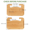 Double-Sided Bamboo Car Tray for Eating and Work