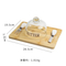 Wholesale Rectangle Cheese Board Butter Dish with Glass Lid and Cutter