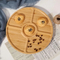 Natural Round Bamboo Dinner Plate for Children