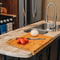 Premium Large Bamboo Chopping Board with Counter Edge Design