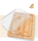 Bamboo Butter Stand Cake Stand Butter Tray with Transparent Lid