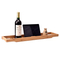 Factory Direct Wholesale Bathroom Bathtub Caddy Tray with Book and Wine Holder