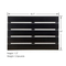 Black Color Household Bamboo Bath Mat for Bathroom