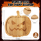 Halloween Pumpkin GOST Bamboo Plate Wooden Tray for Dinner / Fruits / Snack / Desserts/ Candies