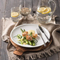Round Acacia Wood Serving Plate Charcuterie Board Beaf Board
