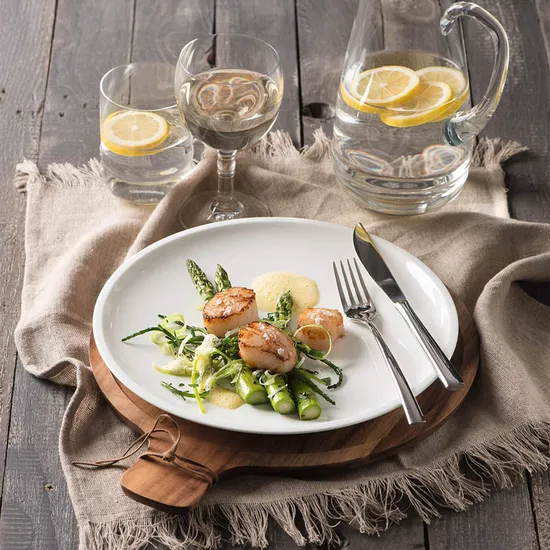 Round Acacia Wood Serving Plate Charcuterie Board Beaf Board