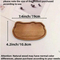 11.9X4.1 Incha Acacia Wood Serving Trays for Home Decor, Food, Charcuterie
