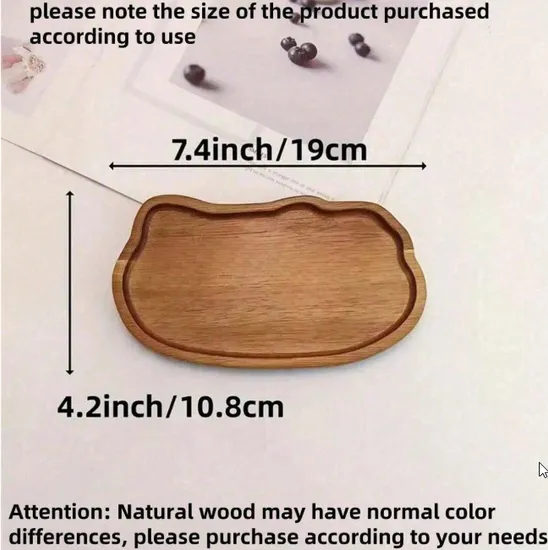11.9X4.1 Incha Acacia Wood Serving Trays for Home Decor, Food, Charcuterie