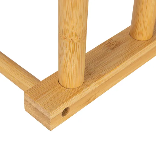 Natural Bamboo 4 Pair Boot Rack Shoes Rack