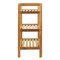 3-Tier Long Natural Bamboo Shoe Rack for Living Room