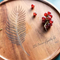 Hot Selling Custom Round Acacia Wood Serving Tray with Handle