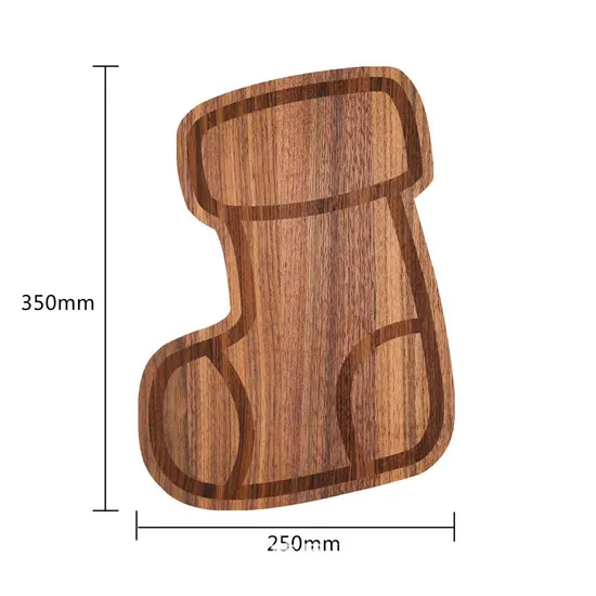 Christmas Snowman Wood Charcuterie Board Wood Cheese Board