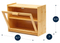 Transparent Rectangular Bamboo Bread and Pastry Storage Box for Snack