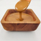 Wholesale Square Acacia Wood Sauce Bowls Sauce Dishes