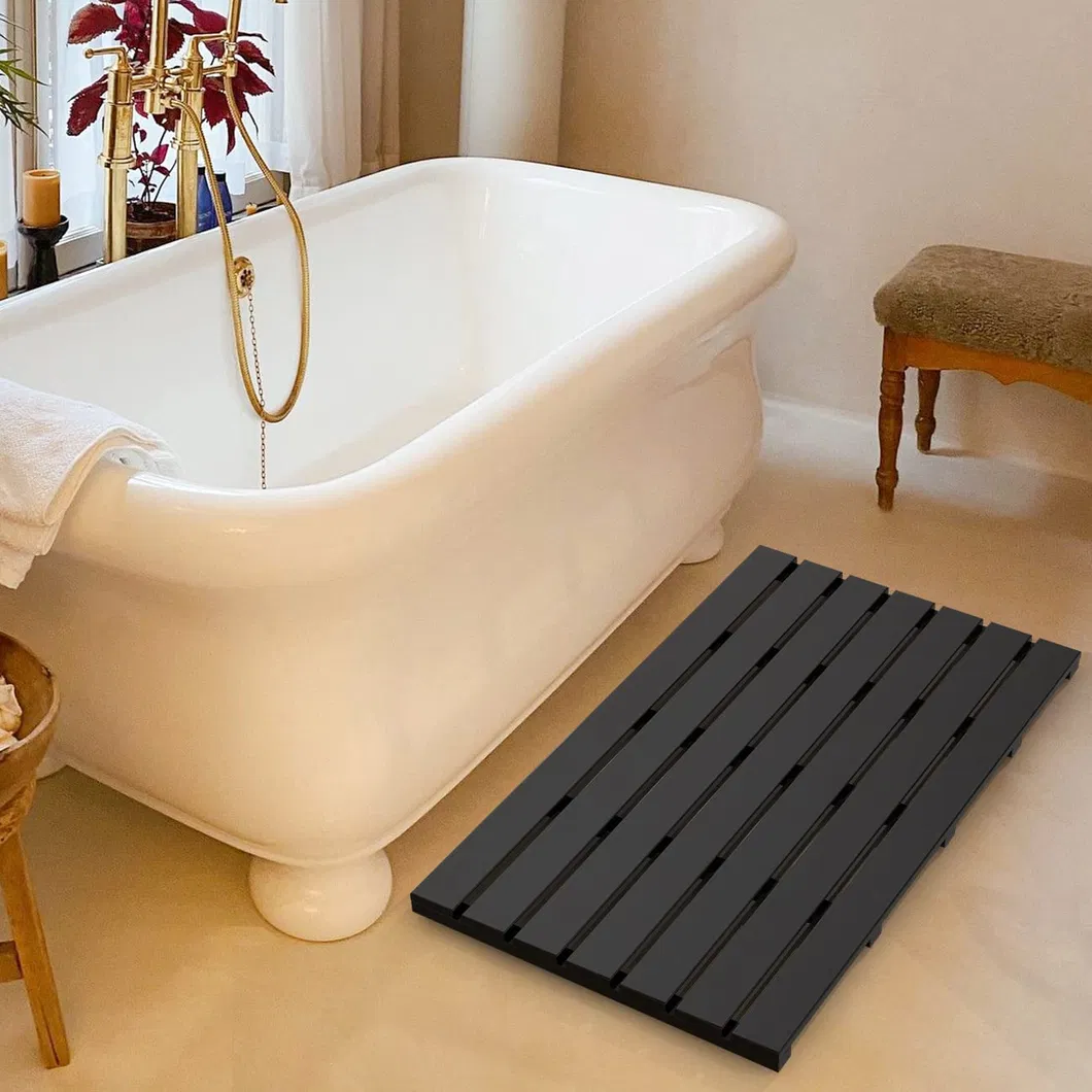 Large and Long Bamboo Door Mat Bath Mat for SPA