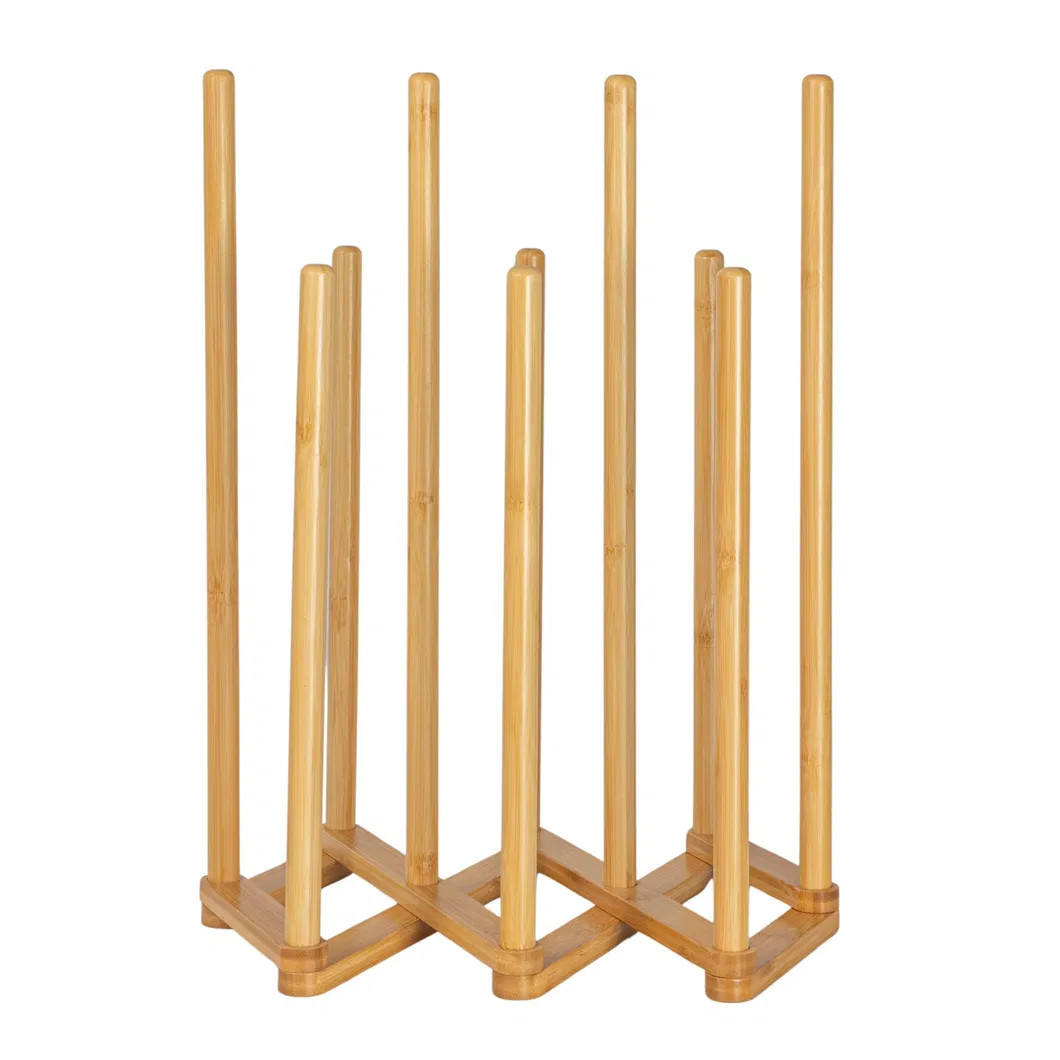Free Standing 5 Pair Bamboo Boot Rack