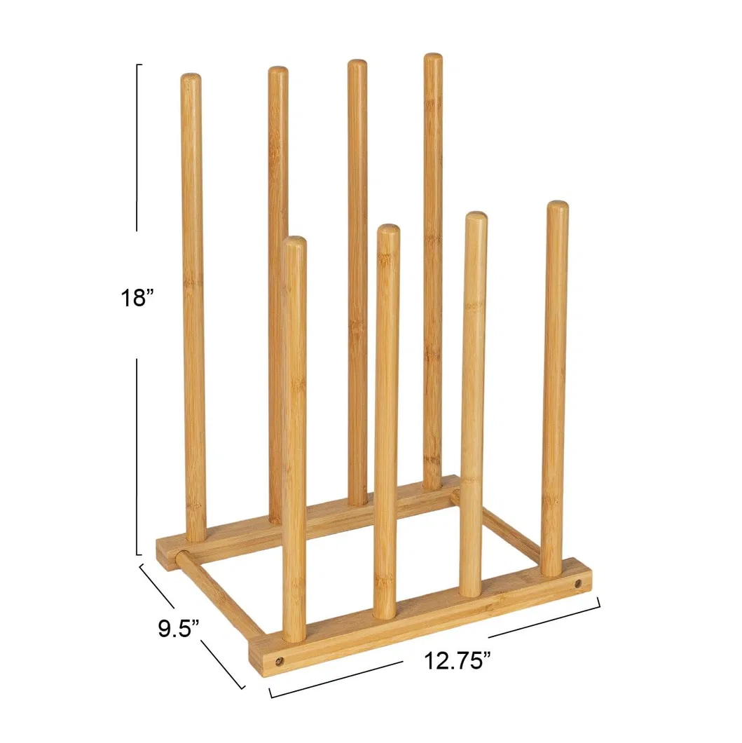 Natural Bamboo 4 Pair Boot Rack Shoes Rack