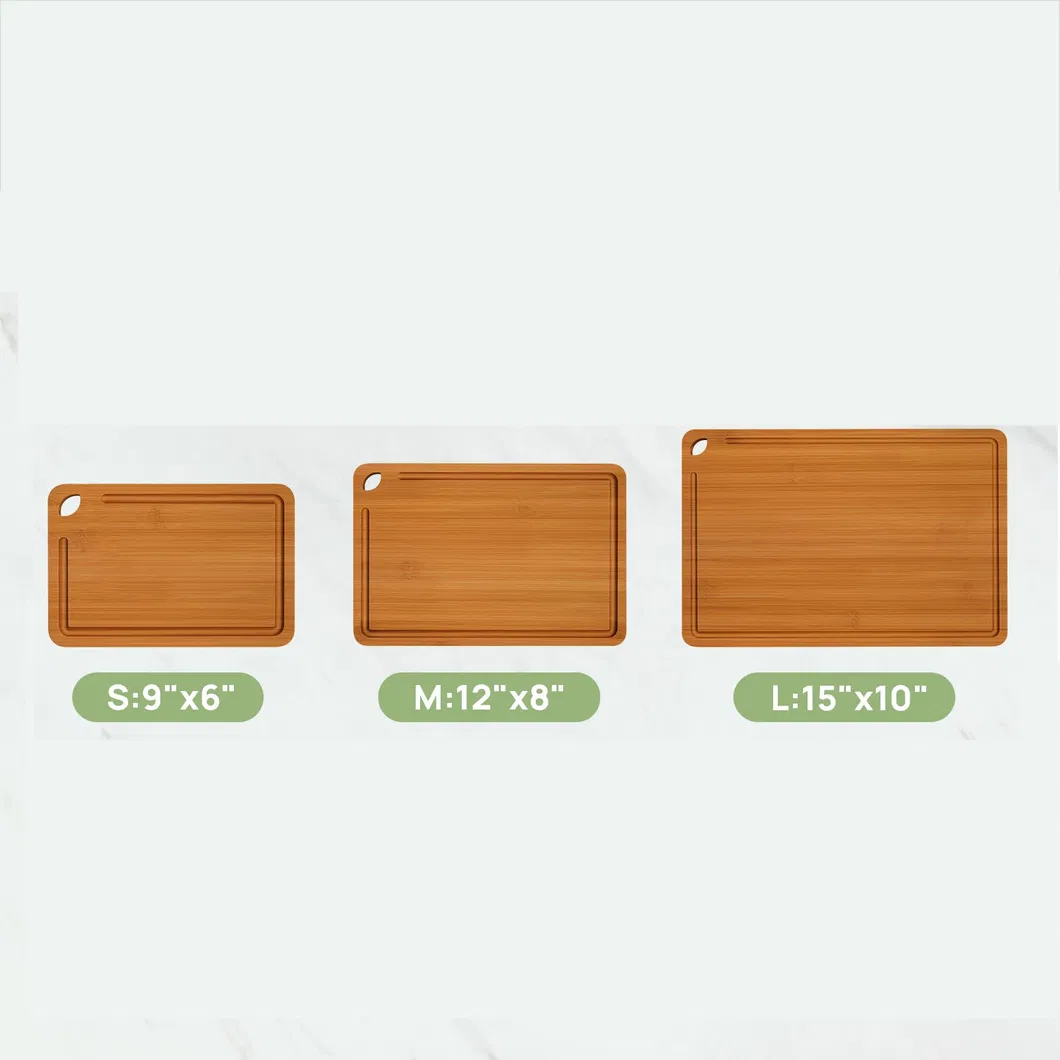 Hot Selling Deep Carbonized Bamboo Cutting Board Set of 3