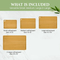 Different Size Bamboo Cutting Board Set of 4 with Hanging Hole