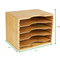 3 Tier Bamboo Desk Organizer Letter Tray Paper Organizer Desk File Organizer for Home Office