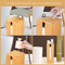 Bamboo Toilet Paper Holder - Fits 3 Mega Accessories - Natural, 5.9 X 5.9 X 16.1 Inches