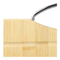 Premium Bamboo Cutting Board with Durable Stainless Steel Handle