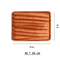 Household Tableware Rectangular Ebony Wooden Serving Tray Set for Tea / Steak