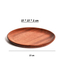 Round Wooden Dinner Plates Set for Discs, Dried Fruit, Dessert, Snack